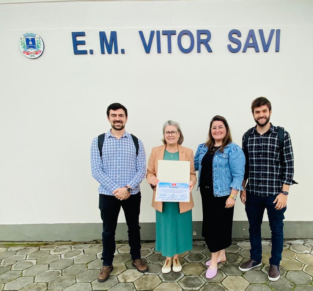 Escola Vitor Savi recebe prêmio do Tribunal de Contas de Santa Catarina 