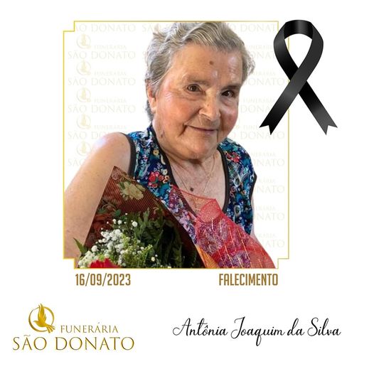 JI NEWS e Funerária São Donato registram o falecimento de Antônia Joaquim da Silva