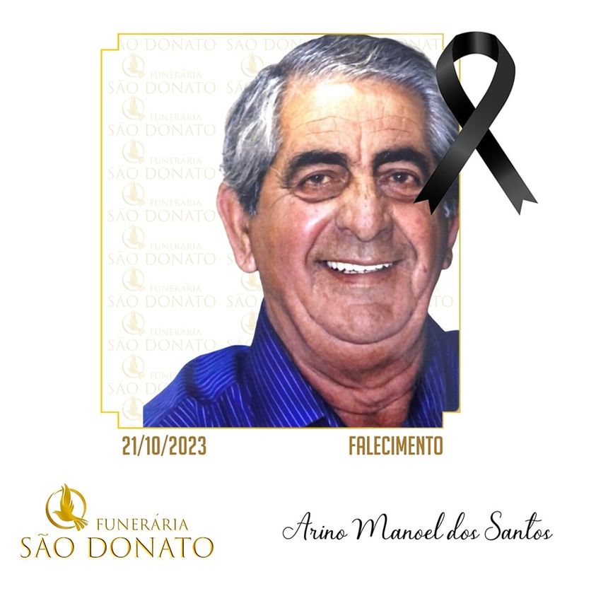 JI News e Funerária São Donato registram o falecimento de Arino Manoel dos Santos
