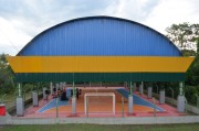 Siderópolis inaugura quadra esportiva da escola Aurora Péterle