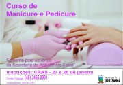 Secretaria de Assistência disponibiliza curso de manicure e pedicure em Urussanga