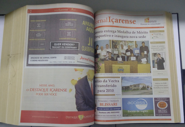 Jornal I&ccedil;arense registra seus 23 anos de hist&oacute;ria em I&ccedil;ara