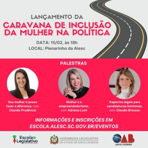 Projeto quer incentivar a inclus&atilde;o das mulheres na pol&iacute;tica em SC