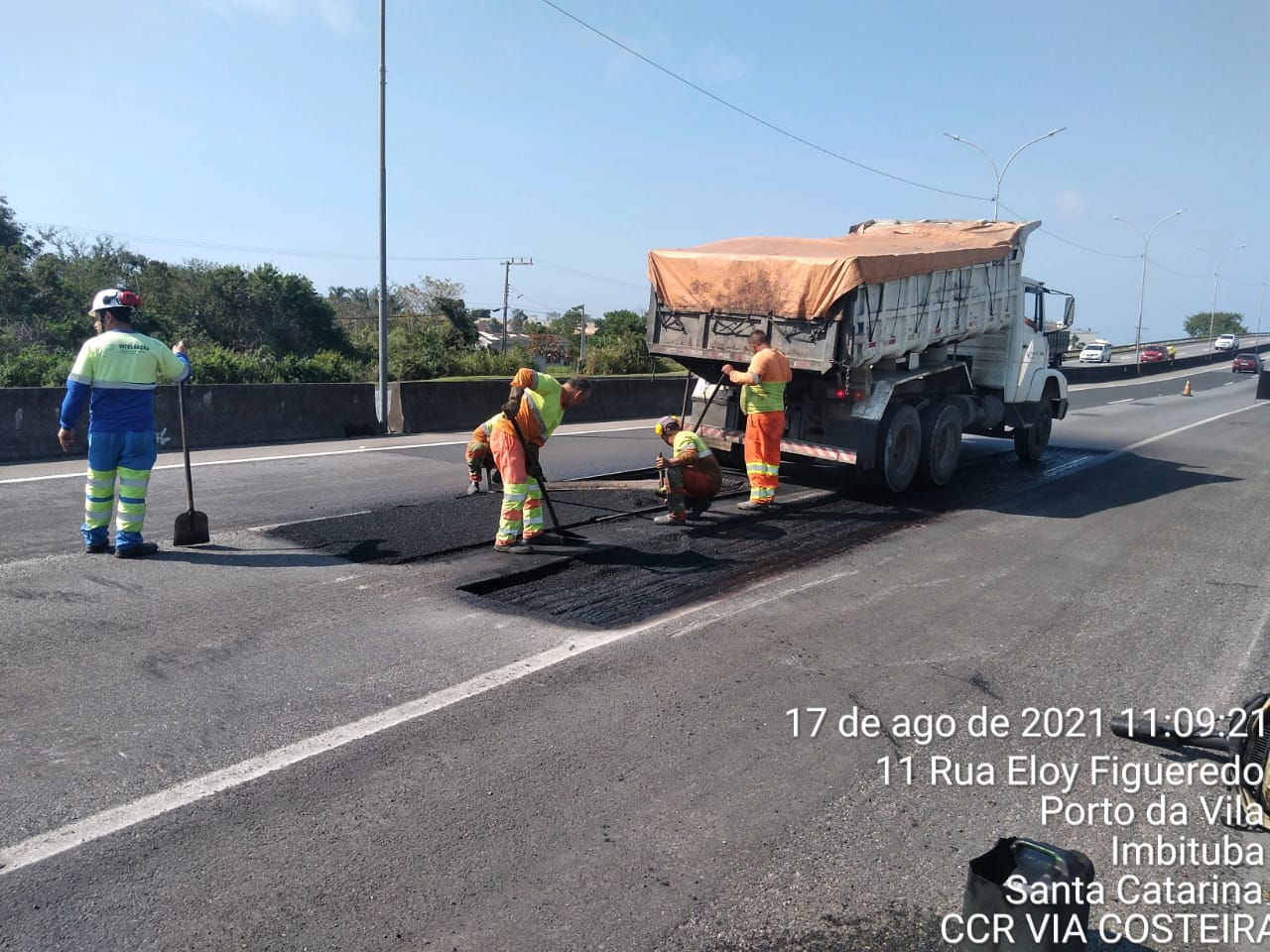 CCR ViaCosteira informa cronograma semanal de obras na BR-101 Sul