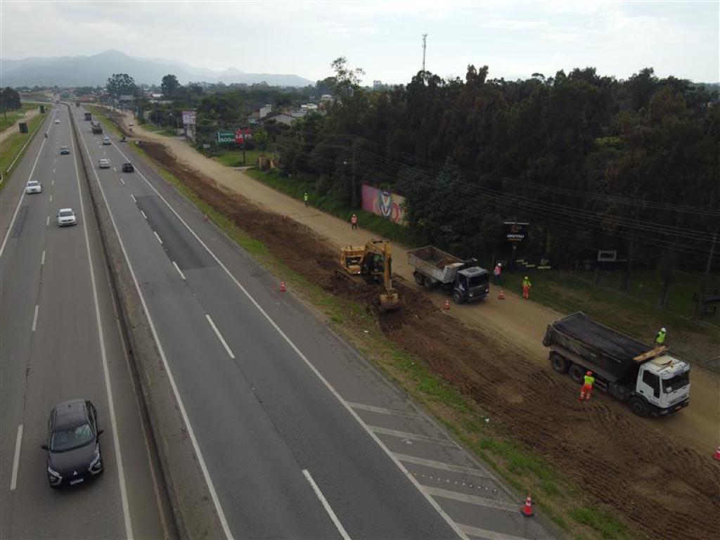 CCR ViaCosteira inicia trabalhos de amplia&ccedil;&atilde;o das novas vias na BR-101 Sul/SC