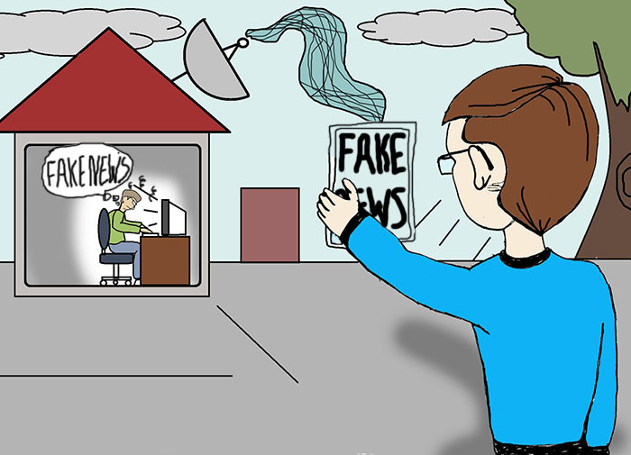 N&atilde;o espalhe fake news, n&atilde;o divulgue not&iacute;cias mentirosas nas redes sociais