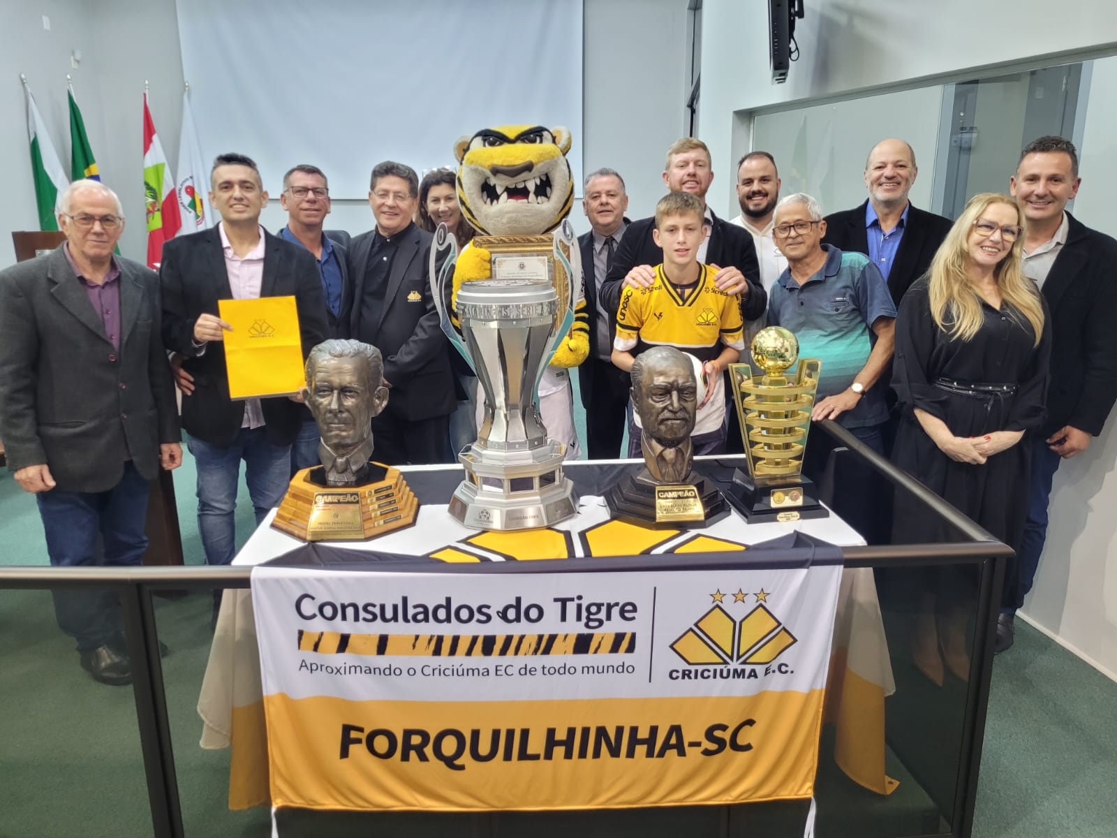 Crici&uacute;ma Esporte Clube recebe Mo&ccedil;&atilde;o de Aplauso na C&acirc;mara de Forquilhinha