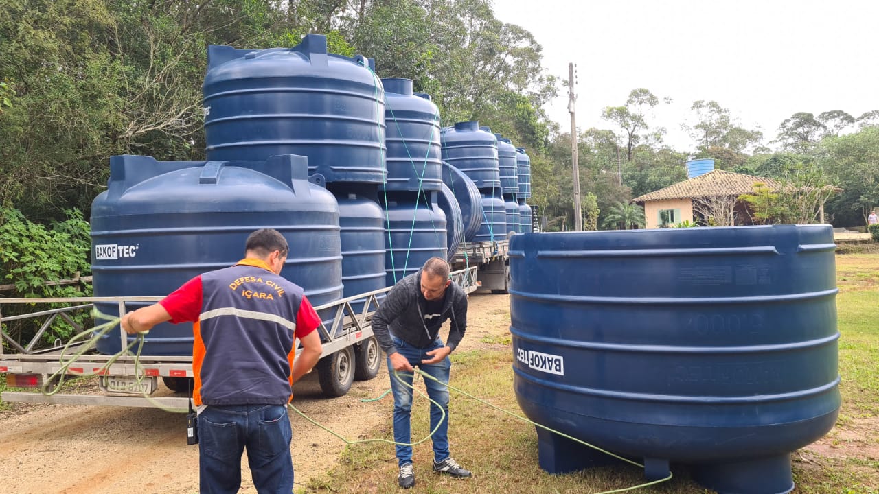 I&ccedil;ara recebe itens de ajuda humanit&aacute;ria da Defesa Civil estadual