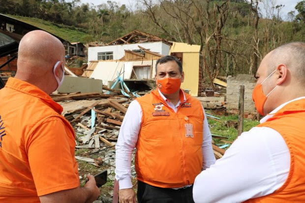 Defesa Civil auxilia munic&iacute;pios do Meio Oeste atingidos por eventos clim&aacute;ticos 