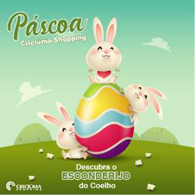 Crici&uacute;ma Shopping promove ca&ccedil;a aos ovos de P&aacute;scoa