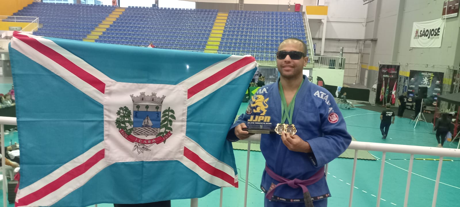 I&ccedil;arense com defici&ecirc;ncia visual busca t&iacute;tulo  do Sul-Americano de Parajiu-Jitsu
