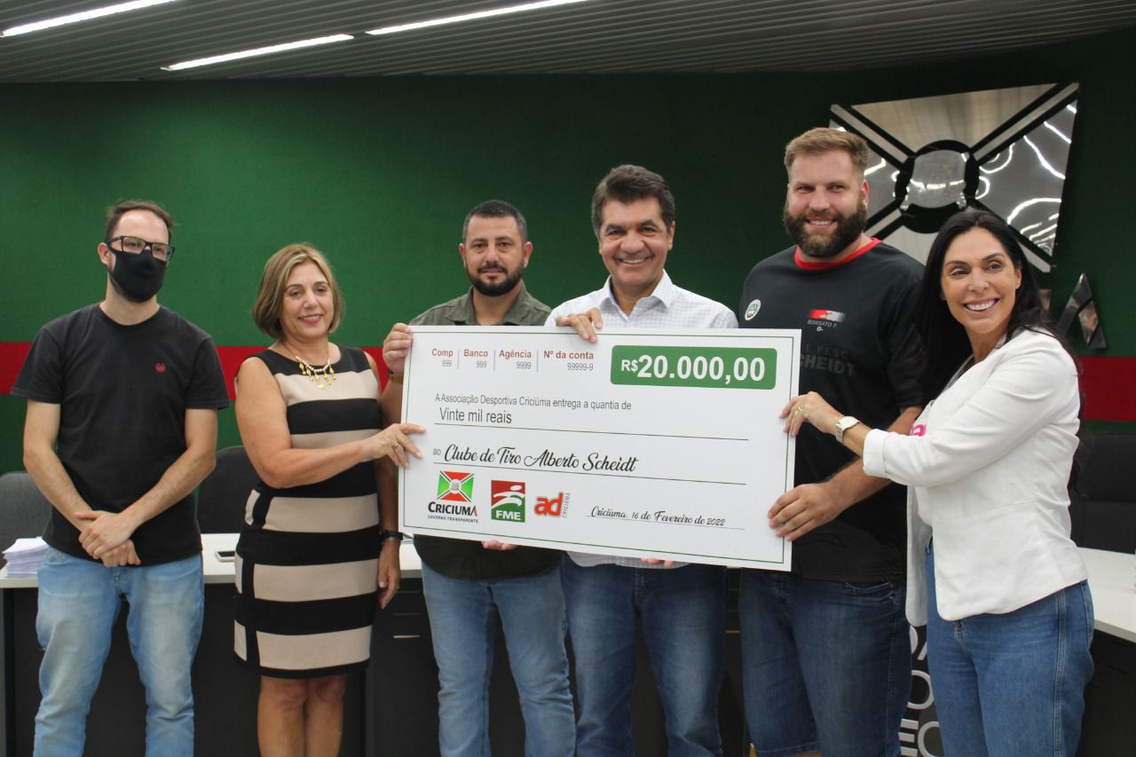Clube de Ca&ccedil;a Alberto Scheidt recebe investimento de 20 mil da FME de Crici&uacute;ma