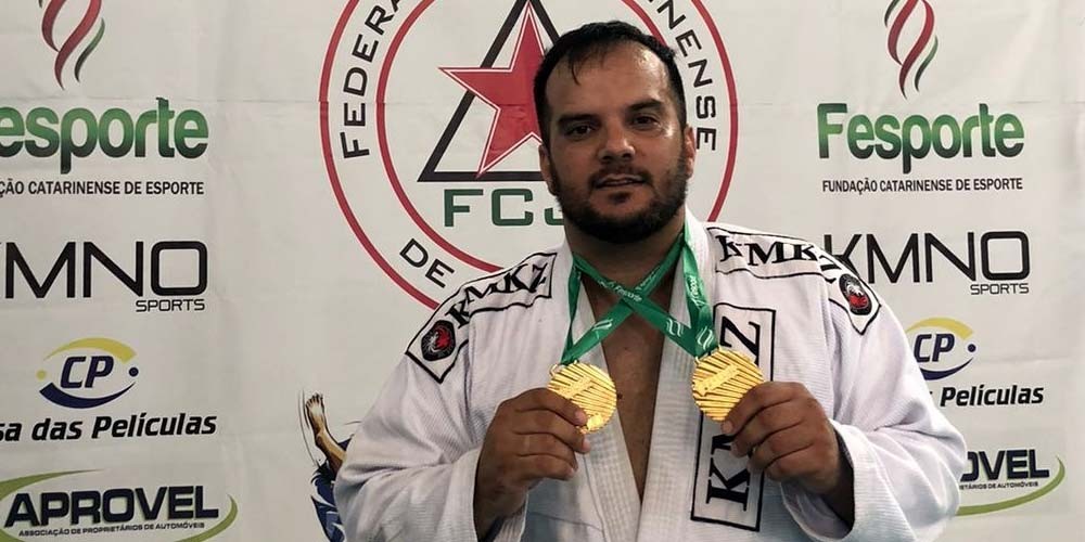 Jorge Luiz conquista dois t&iacute;tulos no Catarinense de Jiu-Jitsu