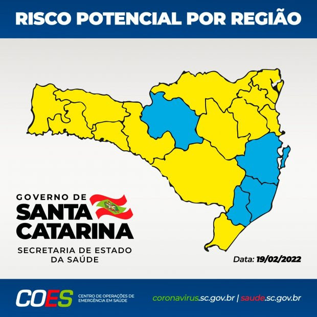 Matriz de Risco Regionalizado aponta 13 regi&otilde;es no n&iacute;vel alto e quatro no moderado