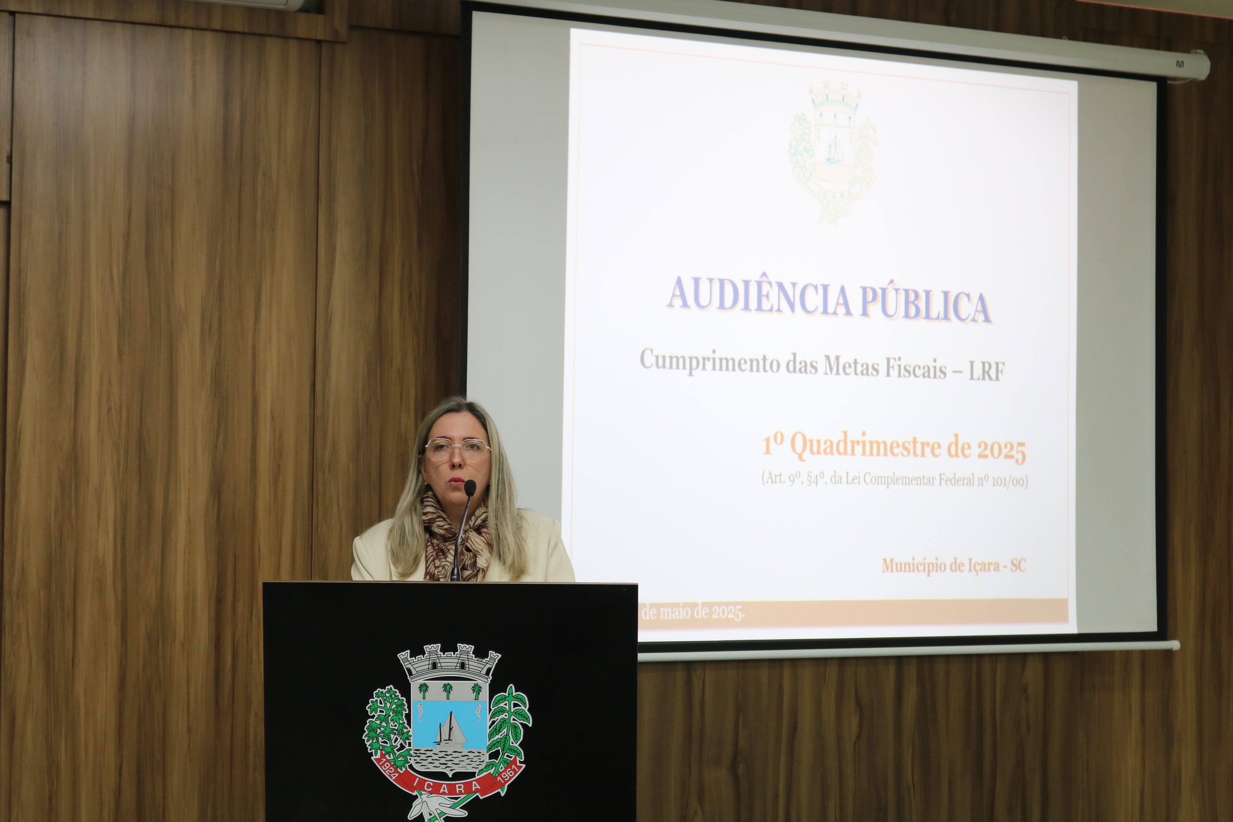 Metas fiscais do 1&ordm; quadrimestre de 2025 de I&ccedil;ara (SC) foram apresentadas