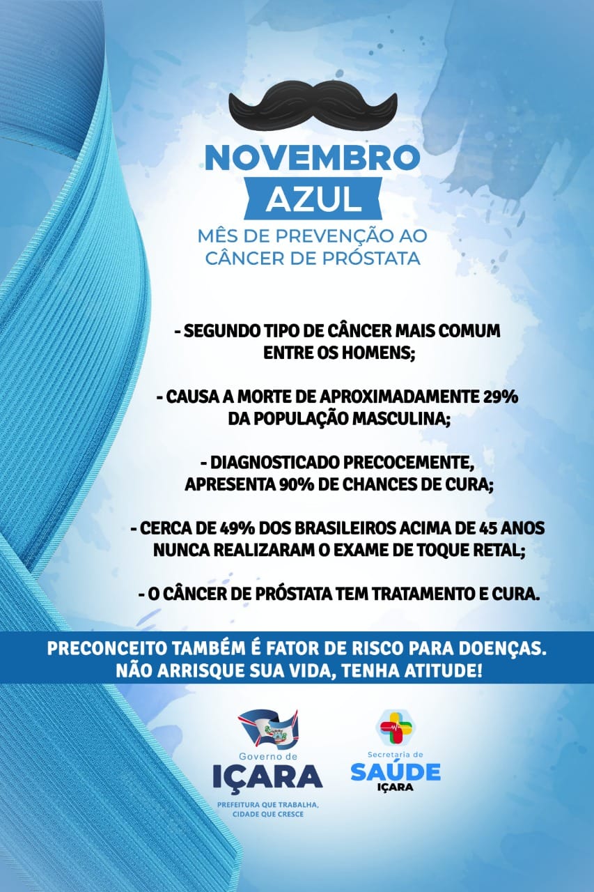 Secretaria de Sa&uacute;de de I&ccedil;ara com a&ccedil;&otilde;es especiais no Novembro Azul   