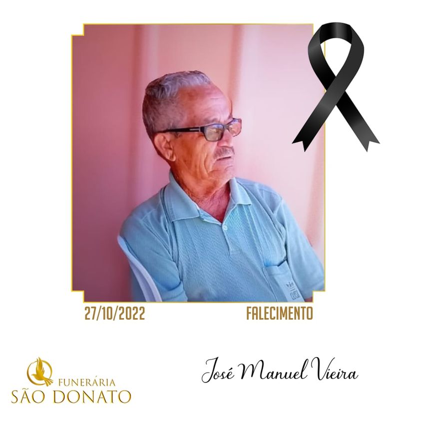 JI News e Funer&aacute;ria S&atilde;o Donato registram o falecimento de Jos&eacute; Manuel Vieira