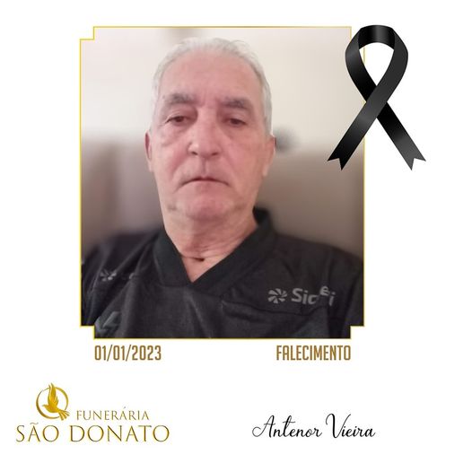 JI News e Funer&aacute;ria S&atilde;o Donato registram o falecimento de Antenor Vieira