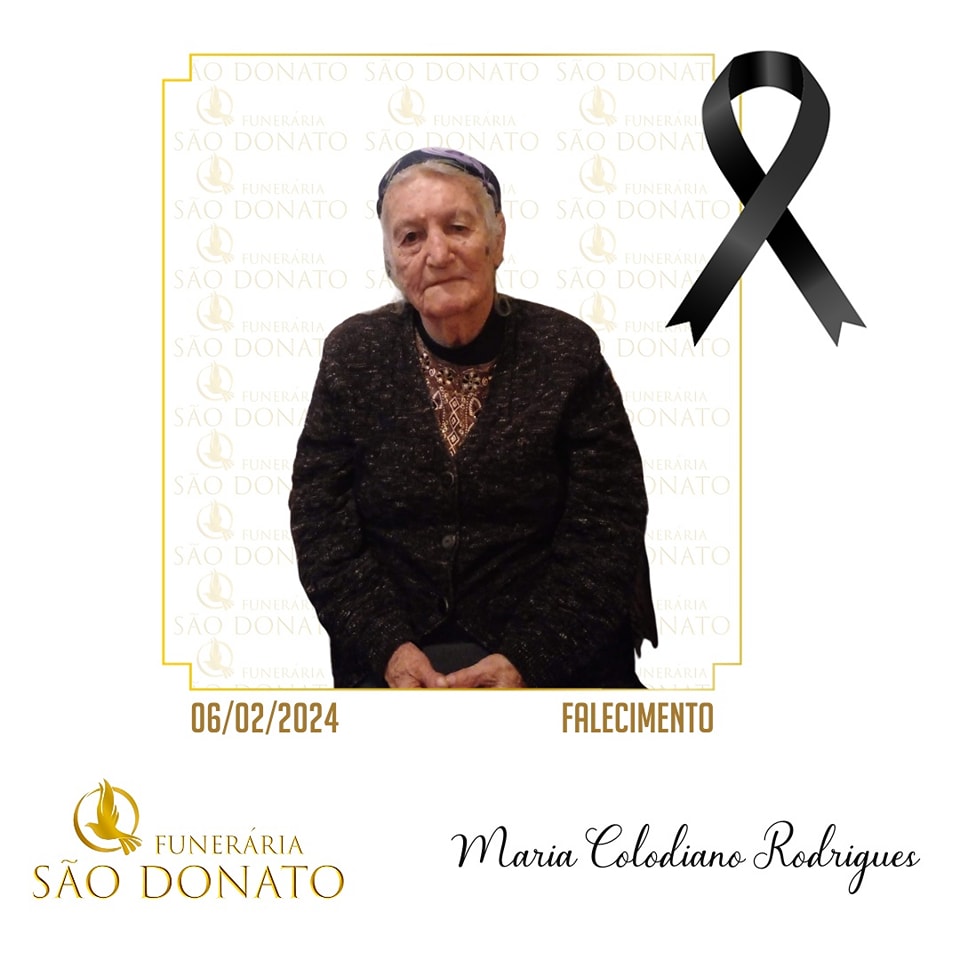 JI News e Funer&aacute;ria S&atilde;o Donato registram o falecimento de Maria Colodiano Rodrigues