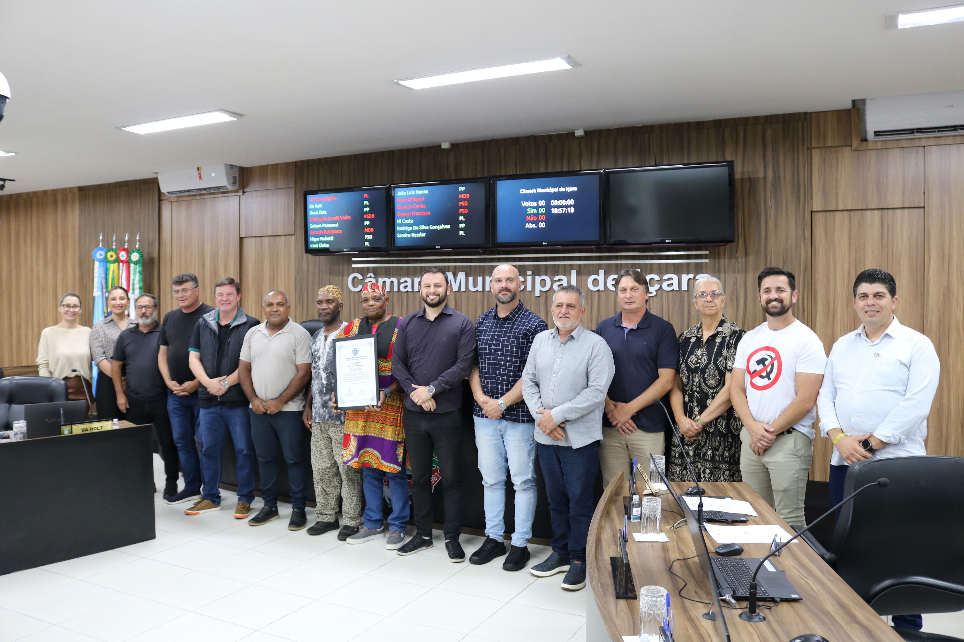 Pastoral Afro de I&ccedil;ara (SC) recebe mo&ccedil;&atilde;o pelos 28 anos de atua&ccedil;&atilde;o