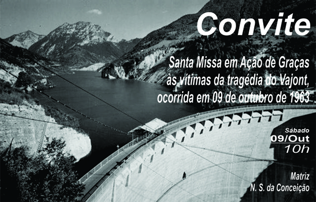 Santa Missa em A&ccedil;&atilde;o de Gra&ccedil;as &agrave;s v&iacute;timas da trag&eacute;dia do Vajont/It&aacute;lia