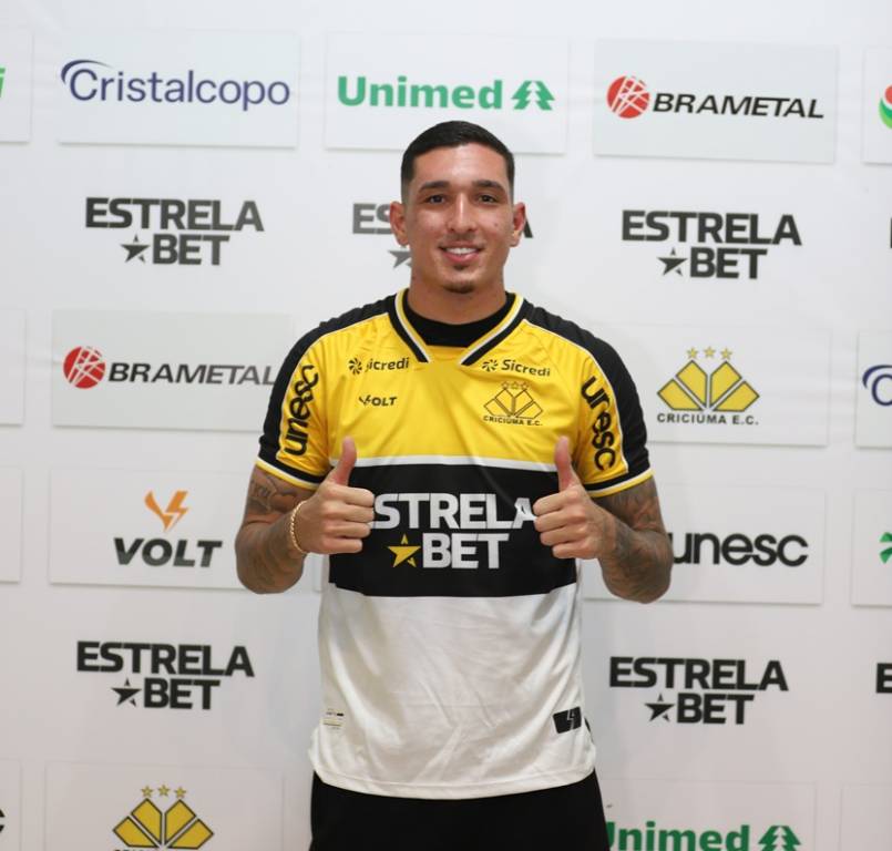 Volante Paulo Vitor &eacute; apresentado oficialmente pelo Crici&uacute;ma E.C.