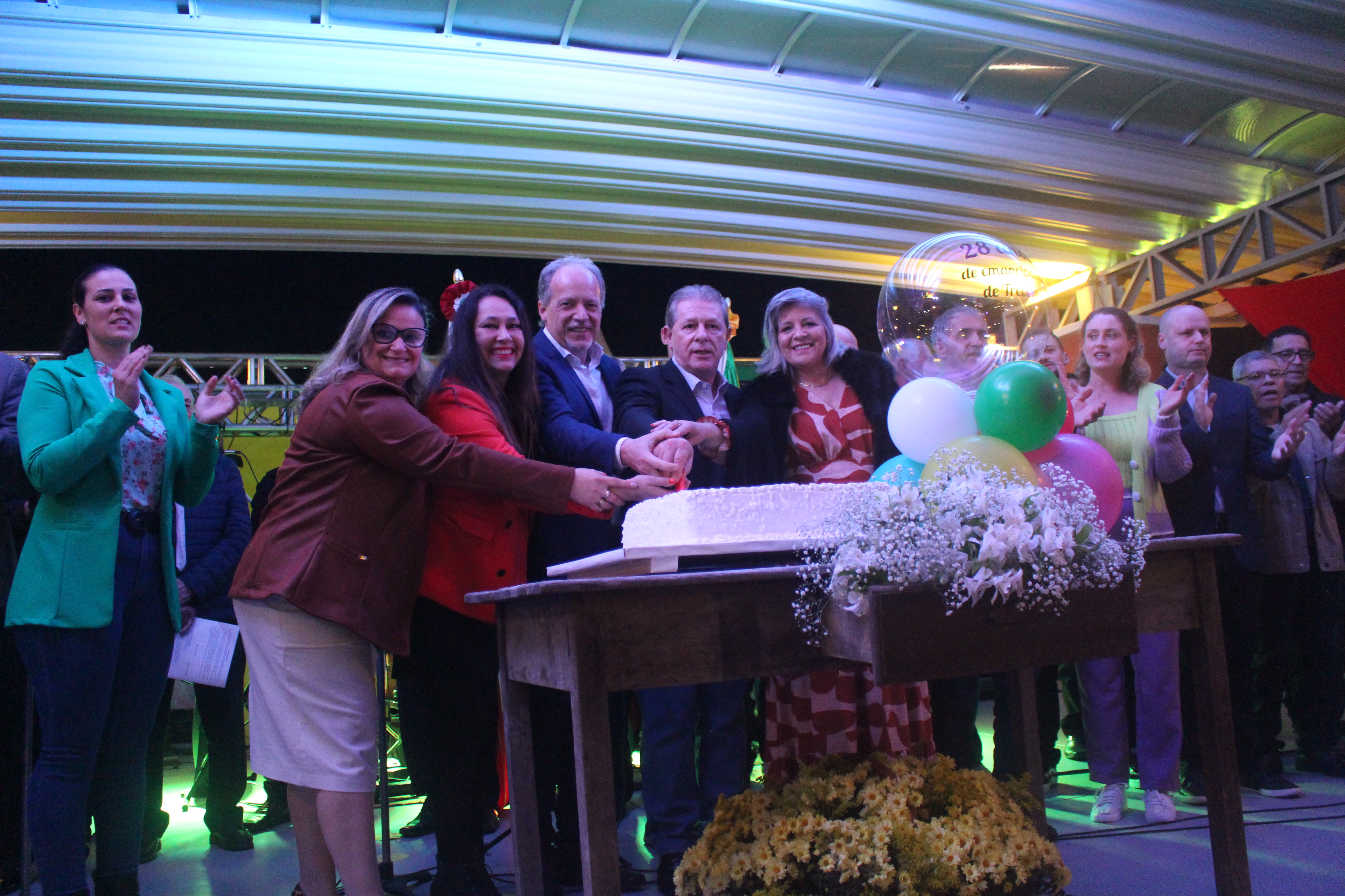 Munic&iacute;pio ded Treviso (SC) realiza festa para celebrar anivers&aacute;rio de 28 anos