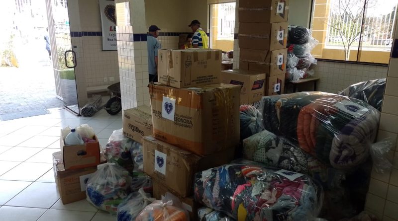 Tubar&atilde;o (SC) recebe doa&ccedil;&otilde;es destinadas &agrave;s fam&iacute;lias atingidas pelas chuvas
