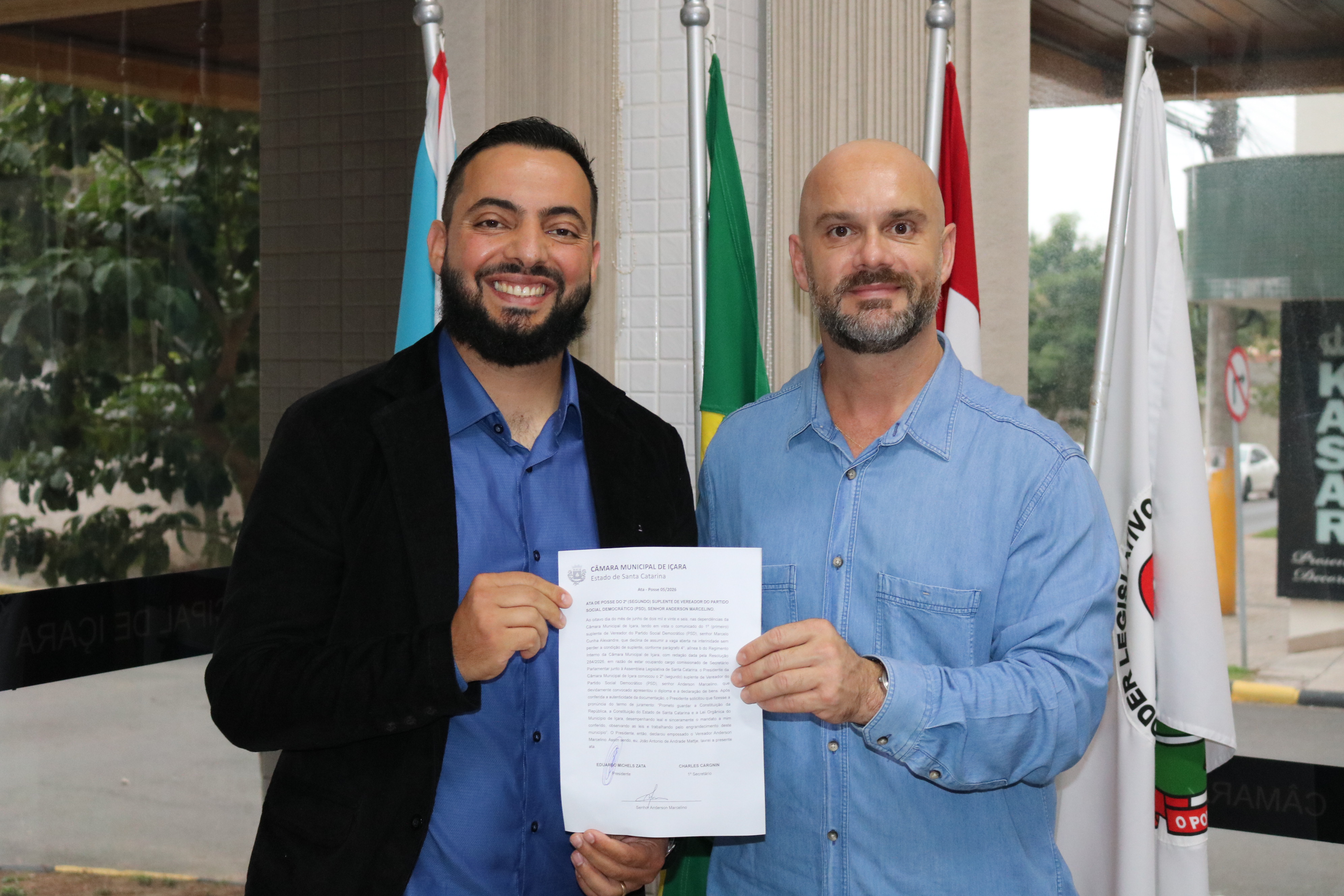 Andinho assume vaga de vereador na C&acirc;mara Municipal de I&ccedil;ara (SC)