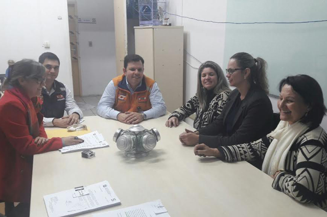 Vice-prefeita de Cocal se re&uacute;ne com Defesa Civil 