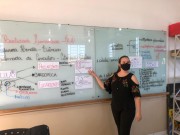 Projeto Realidade Aumentada &eacute; aplicado com alunos da Escola Tranquilo Pissetti