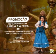Promoção leva crianças para assistirem musical da Bela e a Fera em Criciúma