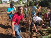 Fi&eacute;is plantam 230 mudas no Bairro Demboski em I&ccedil;ara