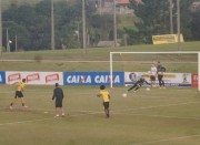 Treino t&aacute;tico e de for&ccedil;a no Centro de Treinamento do Tigre
