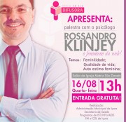Rossandro Klinjey far&aacute; palestras para mulheres e pais i&ccedil;arenses