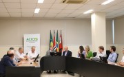 Diretoria da Acic e representantes do setor industrial recebem diretor da SC Gás