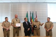Acic recebe homenagem do comando da Polícia Militar de Criciúma