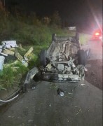 Motorista perde a direção e sofre acidente na Via Rápida em Içara (SC)