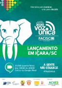 Município de Içara terá lançamento do Voz Única nesta quarta-feira