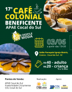 APAE Cocal do Sul realiza 17º Café Colonial Beneficente em junho 