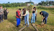 Diretoria do Meio Ambiente e APAE Cocal realizam plantio de &aacute;rvores nativas