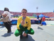 Atleta de Nova Veneza ganha medalha de prata em Santiago do Chile