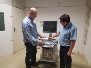 Ronaldo Benedet entrega ultrassom para o HSD