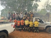 Bombeiros catarinenses resgatam grupo de brigadistas em Mato Grosso