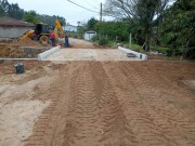 Urussanga finaliza a construção das cabeceiras da ponte do bairro de Rio América