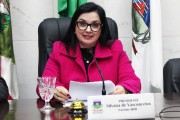 Presidente Silvana de Vasconcelos conduz a primeira Sessão Ordinária em MF