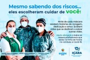 Campanha visa motivar profissionais na luta contra à pandemia
