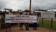 Comunidade de Campo Mãe Luzia faz nova manifestação sobre paralisação do asfalto