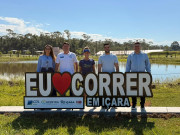 Parque Municipal de I&ccedil;ara recebe placa "instagram&aacute;vel" em alus&atilde;o &agrave; corrida