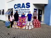 Lions Clube doa produtos de higiene e limpeza ao Cras de Cocal do Sul